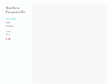 Tablet Screenshot of mattpasquarello.com